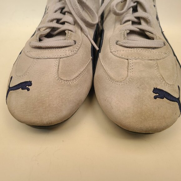 Vtg Puma Speedcat OG Suede Sneaker EU 42.5 Lt Gray White Navy Mostro Japanese - Picture 4 of 16